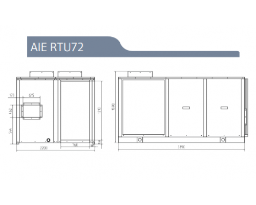 Руфтоп AIE RTU72