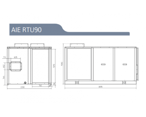 Руфтоп AIE RTU90