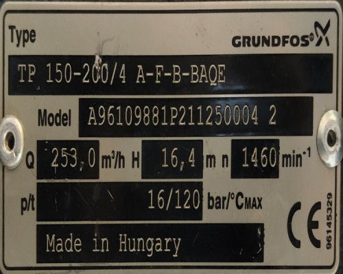 Центробежный насос Grundfos TP 150-200/4 A-F-B-baqe