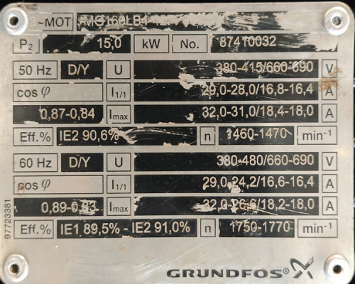 Центробежный насос Grundfos TP 150-200/4 A-F-B-baqe